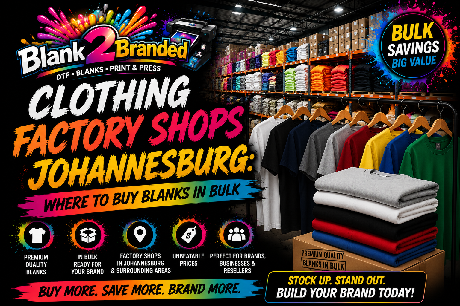 Clothing Factory Shops Johannesburg: Where to Buy Blanks in Bulk