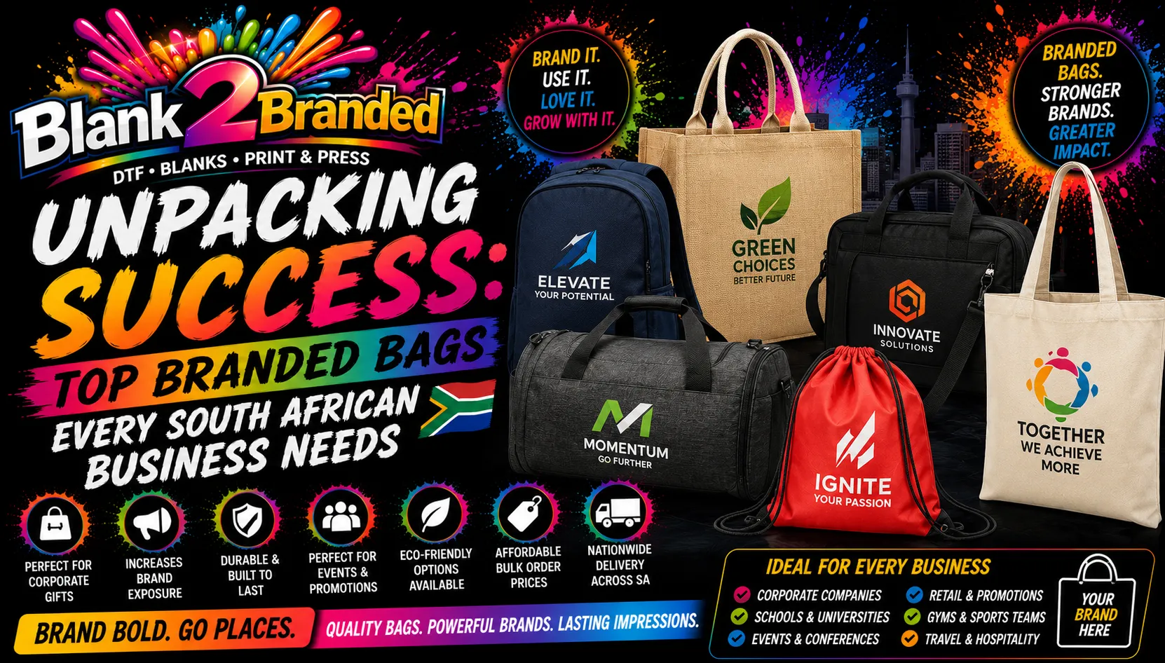 Unpacking Success: Top Branded Bags Every South African Business Needs